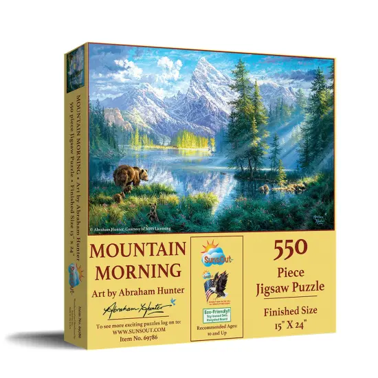 Sunsout Mountain Morning 550 pc Jigsaw Puzzle 69786 {3}