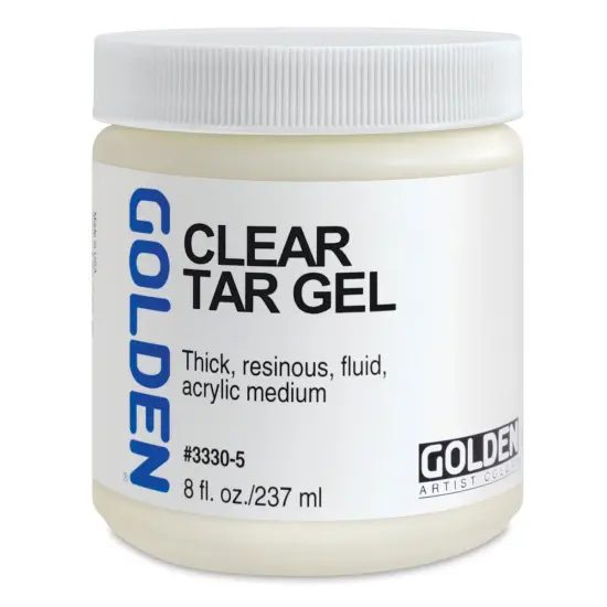 Golden Acrylic Gel Medium - Clear Tar, 8 oz jar {2}
