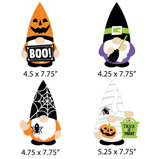 Big Dot of Happiness Halloween Gnomes - Gnome Decorations DIY Spooky Fall Party Essentials - Set of 20 {7}