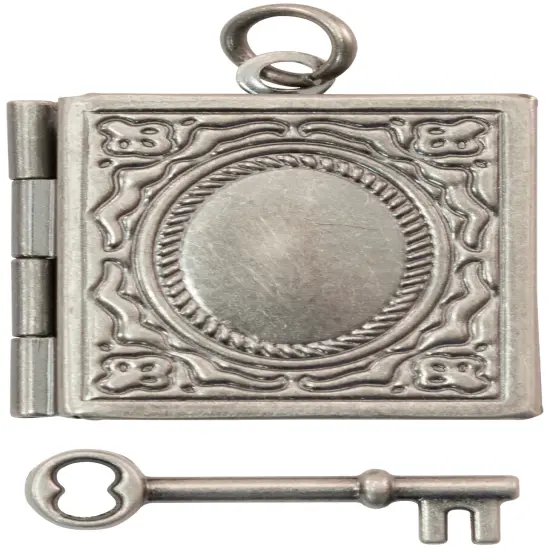 Tim Holtz Assemblage Lockets 2/Pkg-Book & Key {2}