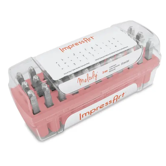 ImpressArt Letter and Number Stamp Set - Melody, Lowercase Letters, Set of 33 {1}