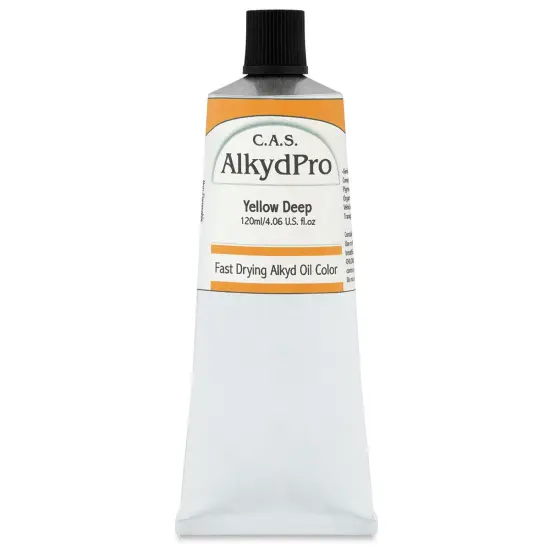 CAS AlkydPro Fast-Drying Alkyd Oil Color - Yellow Deep, 120 ml tube {1}