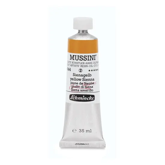 Schmincke Mussini Oil Color - Semi-Transparent, Yellow Sienna, 35 ml tube {1}