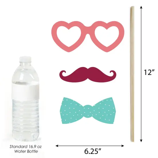 Big Dot of Happiness Colorful Floral Happy Mother's Day - We Love Mom Party Photo Booth Props Kit - 20 Count {6}