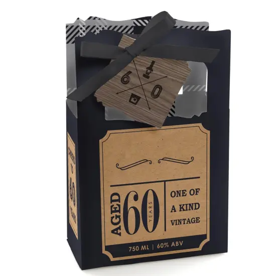 Big Dot of Happiness 60th Milestone Birthday - Party Favor Boxes - Set of 12 {1}