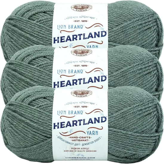 (Pack of 3) Lion Brand Heartland Yarn-Petrified Forest {1}
