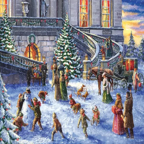 Sunsout A Traditional English Christmas 300 pc Christmas Jigsaw Puzzle 60617 {1}