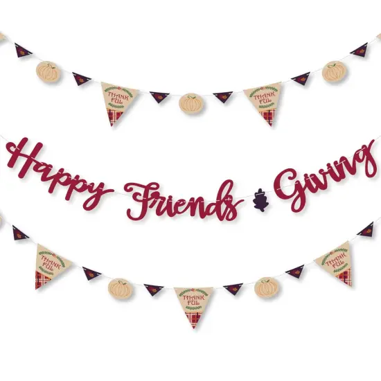 Big Dot of Happiness Friends Thanksgiving Feast - Friendsgiving Party Letter Banner Decor - 36 Banner Cutouts and Happy Friends Giving Banner Letters {1}
