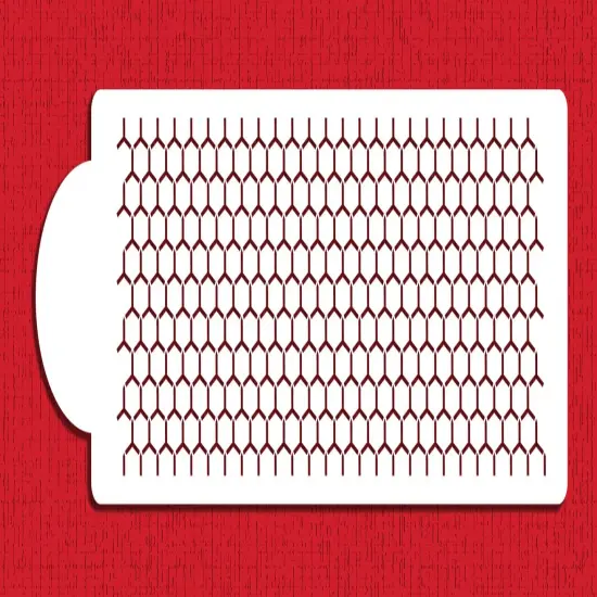 Honeycomb Cake Stencil Side | C773 by Designer Stencils | Cake Decorating Tools | {3}