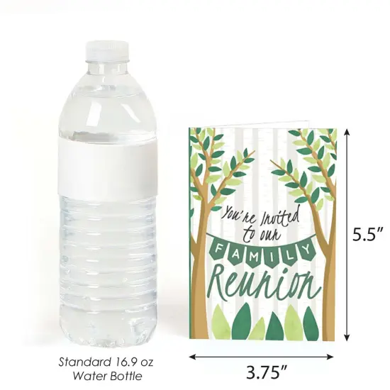 Big Dot of Happiness Family Tree Reunion - Fill In Family Gathering Party Invitations (8 count) {4}