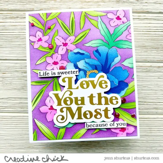 Pinkfresh Studio Cling Rubber Background Stamp A2-Blooming Peony {3}