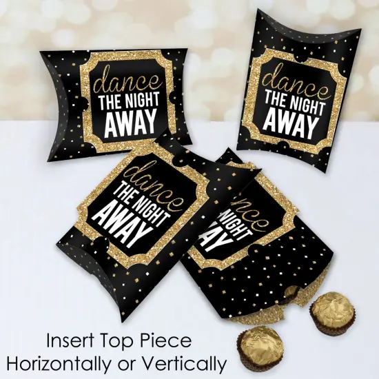 Big Dot of Happiness Prom - Favor Gift Boxes - Prom Night Party Large Pillow Boxes - Set of 12 {4}