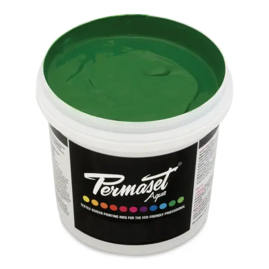 Permaset Aqua Fabric Ink - Mid Green, Liter {1}