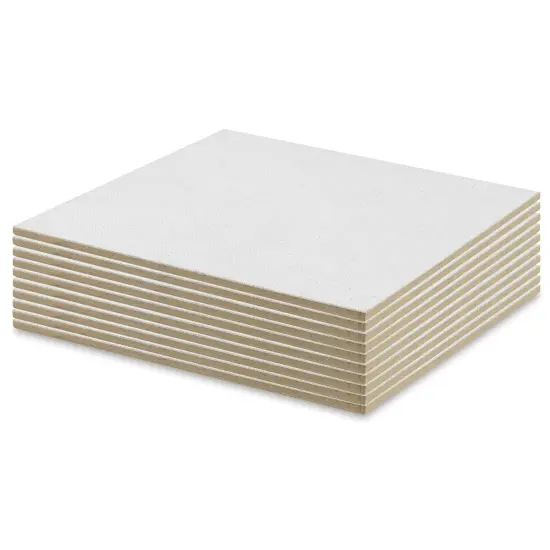 Amaco Canvas-Covered Board - Package of 10 Boards, 10" x 10" each {1}
