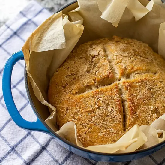 Lodge Enameled 6qt Dutch Oven - Blue {4}