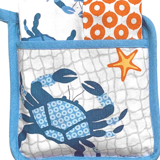 Crab Potholder Gift Set {4}