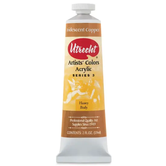 Utrecht Artists' Acrylic Paint - Iridescent Copper, 2 oz tube {1}