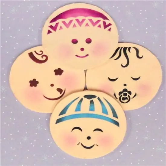 Baby Faces Cookie Stencil Set | C736 by Designer Stencils | Stencils for Royal Icing, Airbrush, Dusting Powder | {5}