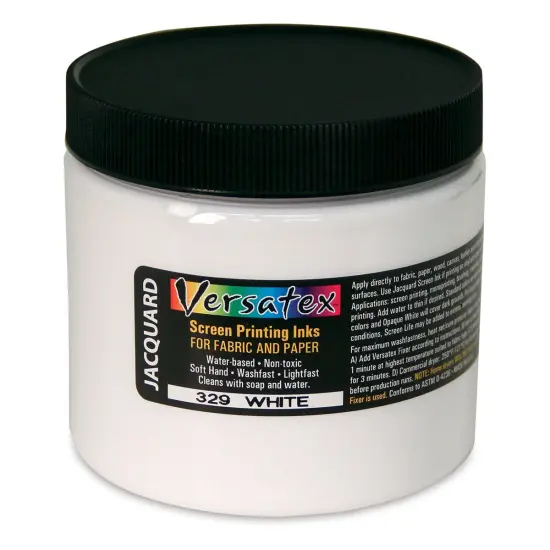 Jacquard Versatex Screen Printing Ink - White, 16 ozJar {1}