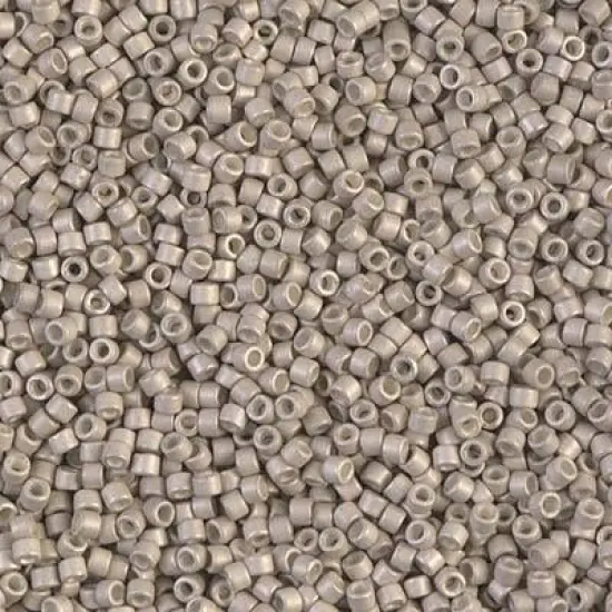 Miyuki Delica Bead 11/0 - DB1176 - Galvanized Matte Ash Gray {1}