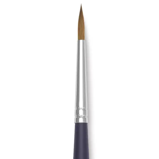 Winsor & Newton Artists' Kolinsky Sable Watercolor Brush - Round, Short Handle, Size 4 {1}