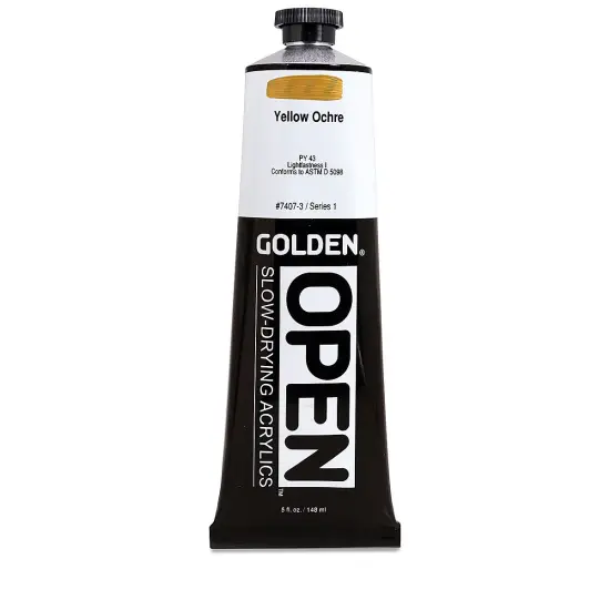 Golden Open Acrylics - Yellow Ochre, 5 oz Tube {2}