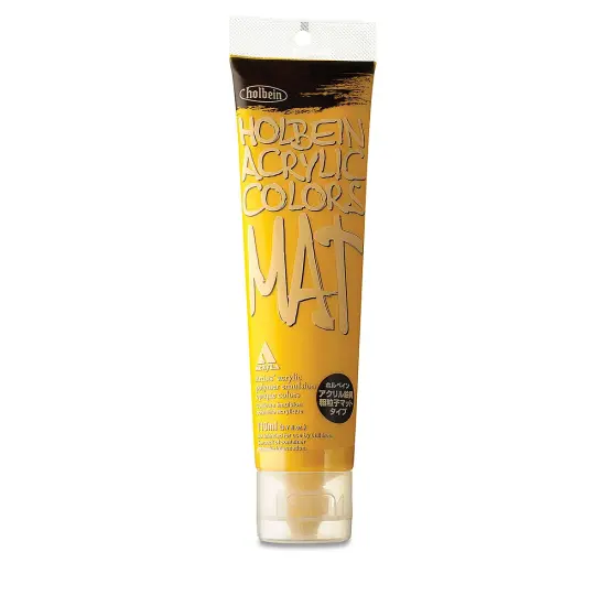 Holbein Mat Acrylic - Deep Yellow, 110 ml tube {2}