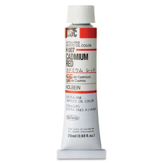 Holbein Artists' Oil Color - Cadmium Red, 20 ml tube {1}