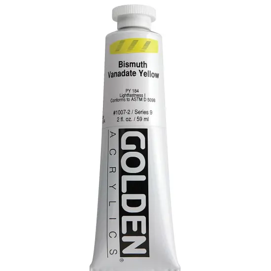 Golden Heavy Body Artist Acrylics - Bismuth Vanadate Yellow, 2 oz Tube {2}