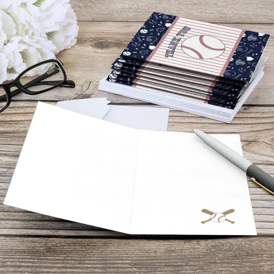 Big Dot of Happiness Batter Up - Baseball - Baby Shower or Birthday Party Thank You Cards (8 count) {6}