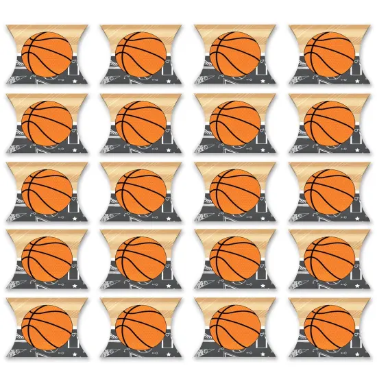 Big Dot of Happiness Nothin&rsquo; But Net - Basketball - Favor Gift Boxes - Baby Shower or Birthday Party Petite Pillow Boxes - Set of 20 {6}