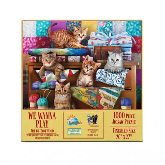 Sunsout We Wanna Play 1000 pc Jigsaw Puzzle 28530 {4}
