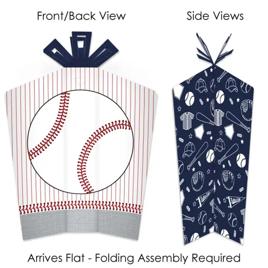 Big Dot of Happiness Batter Up - Baseball - Table Decorations - Baby Shower or Birthday Party Fold and Flare Centerpieces - 10 Count {3}