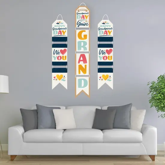 Big Dot of Happiness Happy Grandparents Day - Hanging Vertical Paper Door Banners - Grandma & Grandpa Party Wall Decoration Kit - Indoor Door Decor {3}