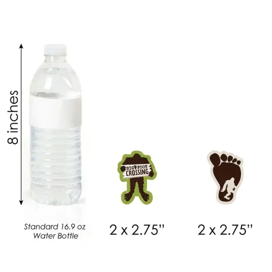Big Dot of Happiness Sasquatch Crossing - DIY Shaped Bigfoot Party or Birthday Party Cut-Outs - 24 Count {4}