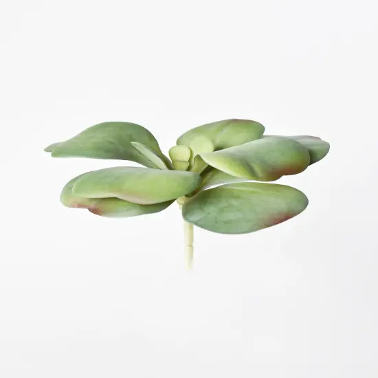 6" Faux Green\Gray Kalanchoe Succulent Pick {3}