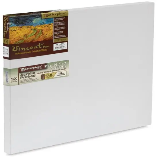 Masterpiece Vincent Pro Sausalito Cotton Canvas - 16" x 20", Acrylic Primed {2}