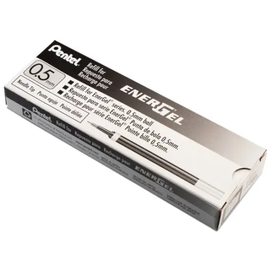 Refill Ink - For EnerGel Gel Pen, 0.5mm Needle Tip, Fine, Black Ink {2}