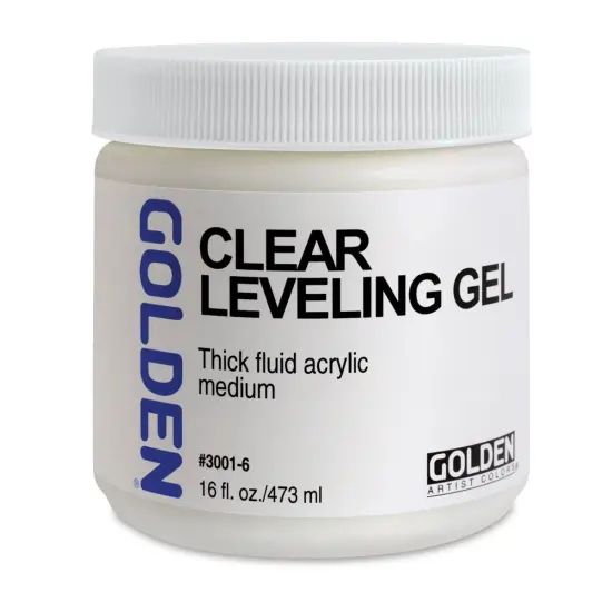 Golden Acrylic Medium - Clear Leveling Gel, 16 oz jar {2}