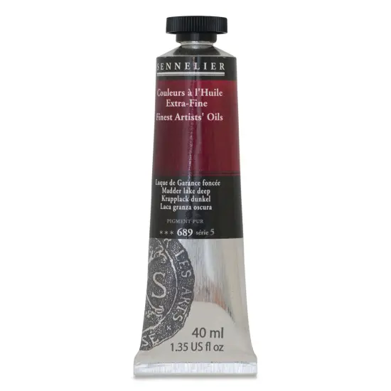 Sennelier Artists' Extra Fine Oil Paint - Madder Lake Deep, 40 ml tube {1}