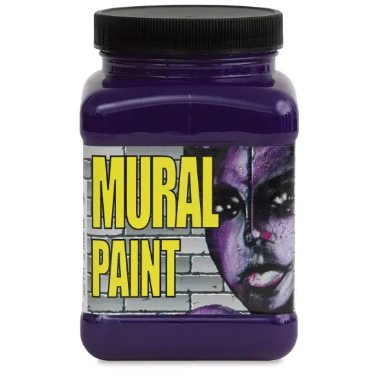 Chroma Acrylic Mural Paint - Purple Haze, 16 oz jar {2}