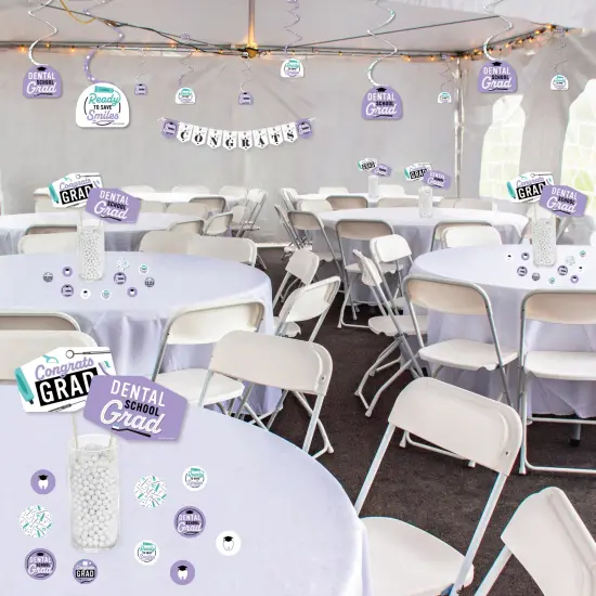 Big Dot of Happiness Dental School Grad - Dentistry and Hygienist Graduation Party Supplies Decoration Kit - Decor Galore Party Pack - 51 Pieces {4}