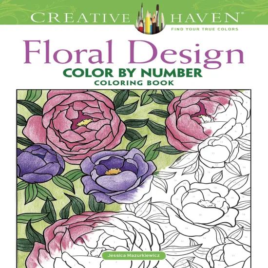 Creative Haven: Floral Design Coloring Book-Softcover {1}