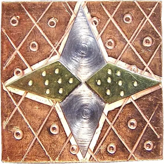 Puffin & Company Michigan Star Quilt Needle Nanny Magnetic Needle Minder Holder, Brooch Multicolor {1}