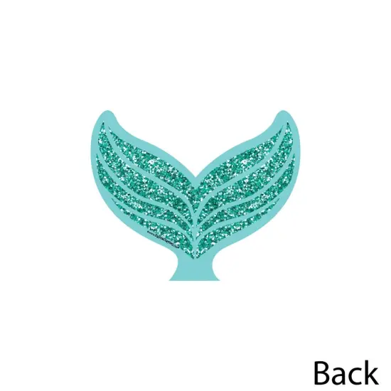 Big Dot of Happiness Let's Be Mermaids - Tail Decorations DIY Baby Shower or Birthday Party Essentials - Set of 20 {4}