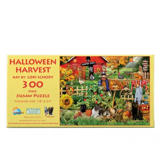 Sunsout Halloween Harvest 300 pc Halloween Jigsaw Puzzle 35272 {4}