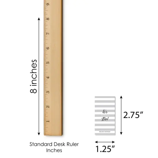 Big Dot of Happiness We Still Do - Wedding Anniversary - Mini Candy Bar Wrapper Stickers - Anniversary Party Small Favors - 40 Count {6}