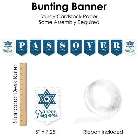 Big Dot of Happiness Happy Passover - Pesach Jewish Holiday Party Supplies Decoration Kit - Decor Galore Party Pack - 51 Pieces {7}