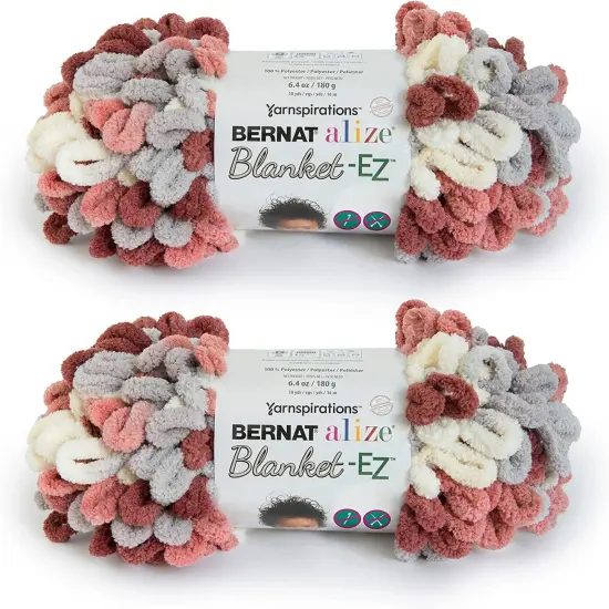 (Pack of 2) Bernat Alize Blanket-EZ Yarn-Clay {1}