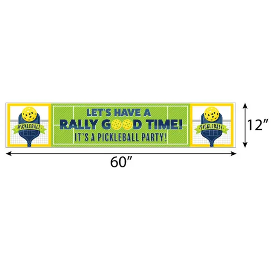 Big Dot of Happiness Let&rsquo;s Rally - Pickleball - Birthday or Retirement Party Decorations Party Banner {3}